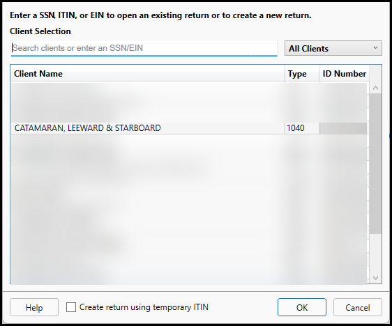 Image of Open/Create window